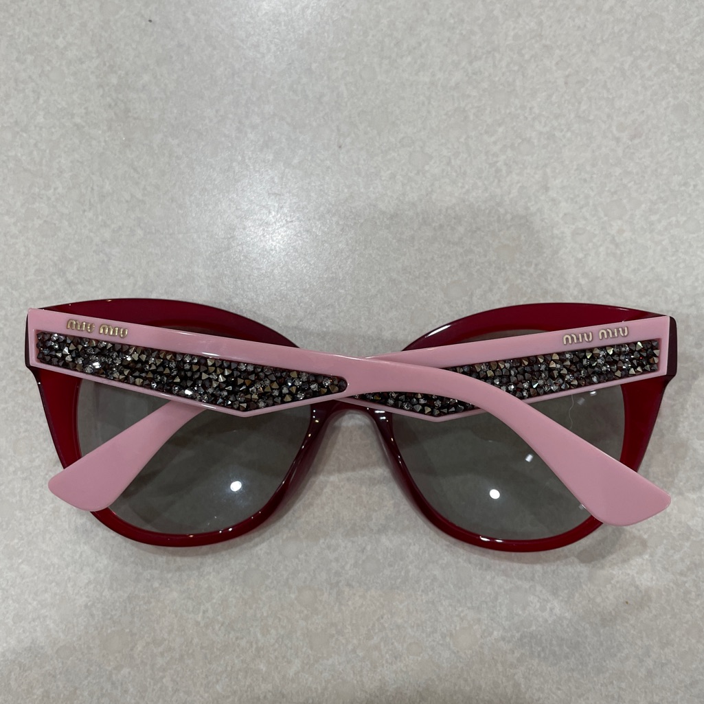 Bordeaux / Grey Miu Miu Sunglasses
